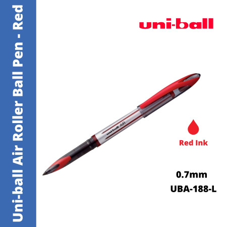 Uni-ball Air Roller Ball Pen (UBA-188-L) - Red