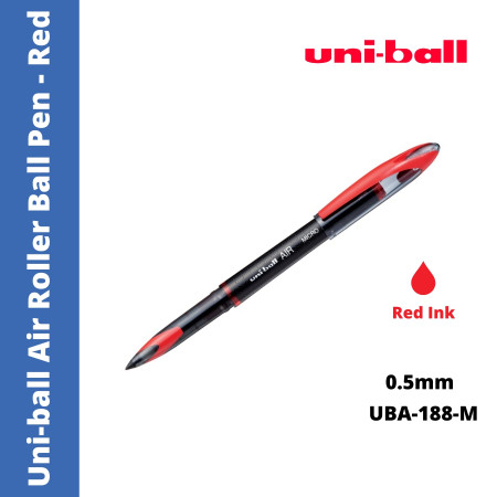 Uni-ball Air Roller Ball Pen (UBA-188-M) - Red