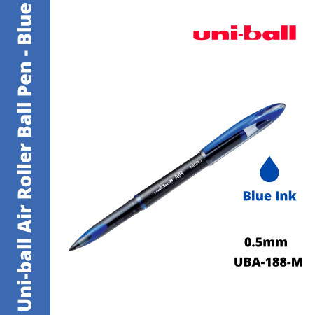 Uni-ball Air Roller Ball Pen (UBA-188-M) - Blue