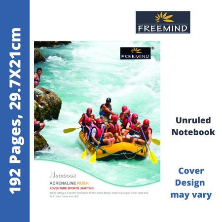 Freemind A4 Register - Unruled, 192 Pages, 29.7x21cm (700345) - New