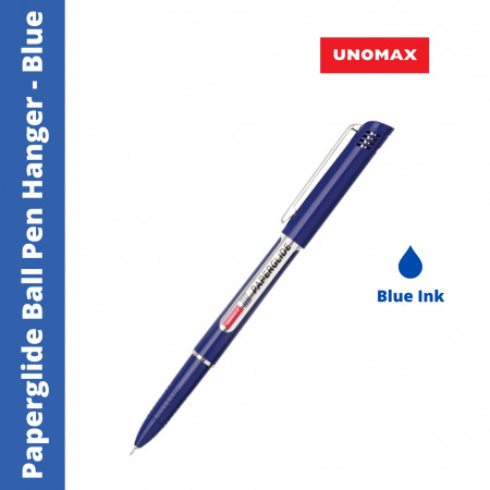 Unomax Paperglide Ball Pen Hanger - Blue