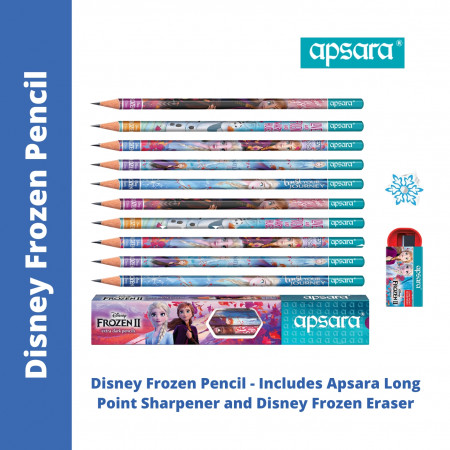 Apsara Disney Frozen Extra Dark Pencils - Pack of 10 Pencil