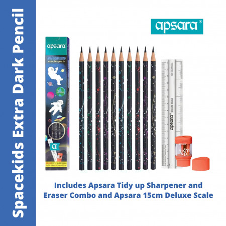 Apsara Spacekids Extra Dark Pencils - Pack of 10 Pencil