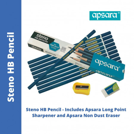 Apsara Steno HB Pencils - Pack of 10 Pencil