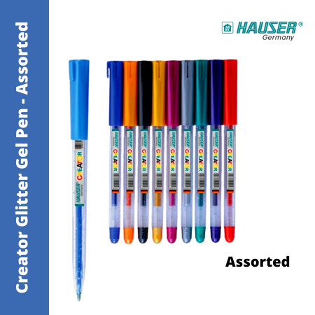 Hauser Creator Glitter Gel Pen - Assorted