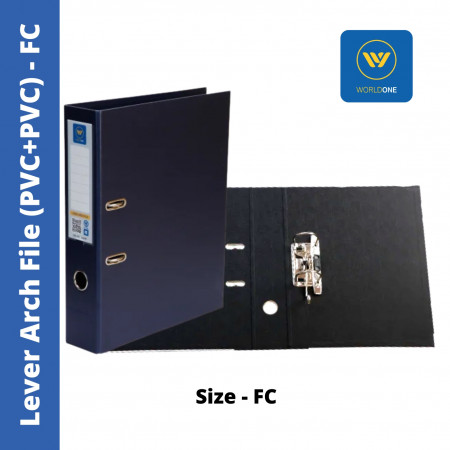 WorldOne Lever Arch File (PVC+PVC) - FC (LA409F)