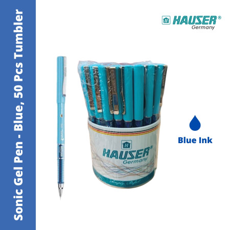 Hauser Sonic Gel Pen - Blue, 50 Pcs Tumbler