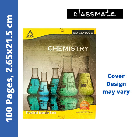 Classmate Chemistry Practical Notebook - 100 Pages, 26.5x21.5cm (02001094) :- New