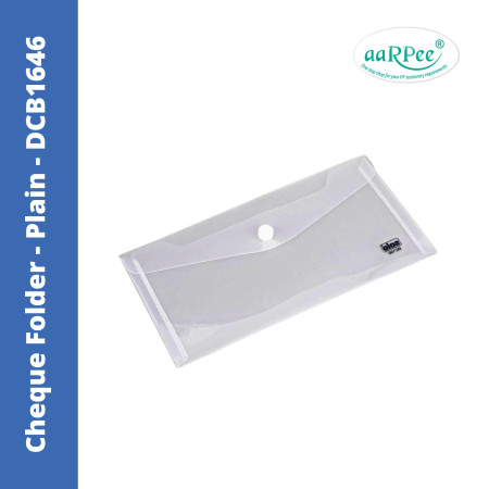 Aarpee Cheque Folder - Transparent, 0.16 mm (DCB1646)