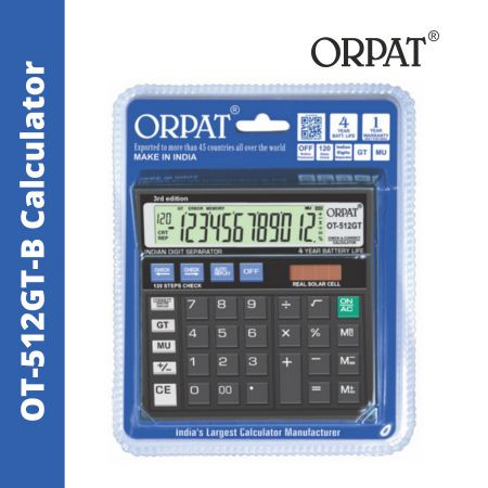 Orpat OT-512GT-B Check & Correct Calculator