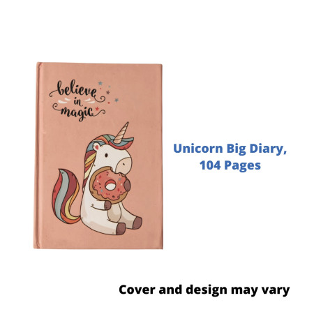 Today's Metro Unicorn Big Diary - 104 Pages (891)