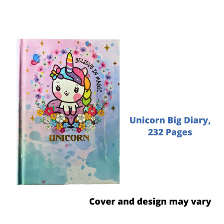 Today's Metro Unicorn Big Diary - 232 Pages (893)