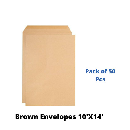 Oddy Brown Envelopes 50 Pcs Pack 10'X14'