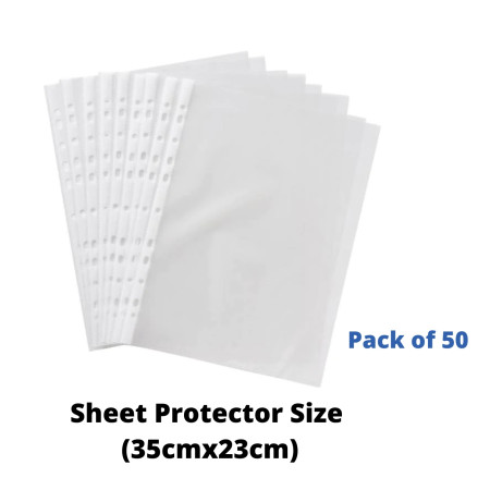 WorldOne Sheet Protector Size (35cmx23cm) - (LF005F)