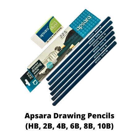 Granite Easy To Sharpen Apsara Drawing Pencils Strong Lead Comfortable  Hexagonal Grip For Writing at Best Price in Delhi | Vansh Stationers.com