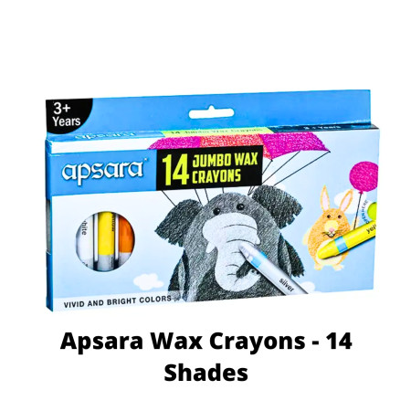 Apsara Wax Crayons - 14 Shades