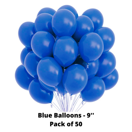 Regal Balloons - Blue, 9'', Pack of 50