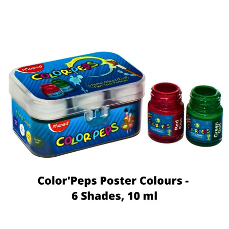 Maped Color'Peps Poster Colours - 6 Shades, 10 ml (827006)