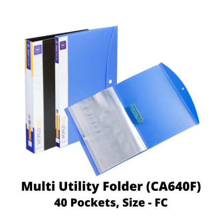 WorldOne Multi Utility Folder - FC, 40 Pockets (CA640F)