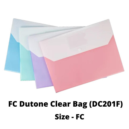 WorldOne Dutone Clear Document Folder - FC (DC201F)