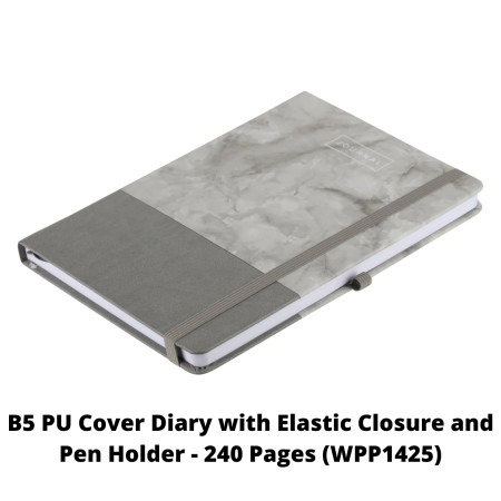 WorldOne B5 Diary with Elastic Closure and Pen Holder (WPP1425)