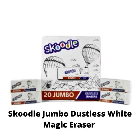 Skoodle Jumbo Dustless White Magic Eraser - (SK50409)