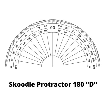 Skoodle Protractor 180 "D" (SK51109)