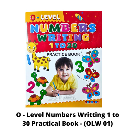 O - Level Numbers Writting 1 to 30 Practical Book - (OLW 01)