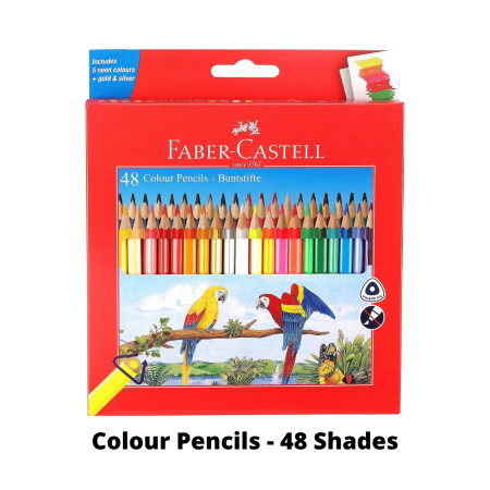 Faber Castell Colour Pencils - 48 Shades