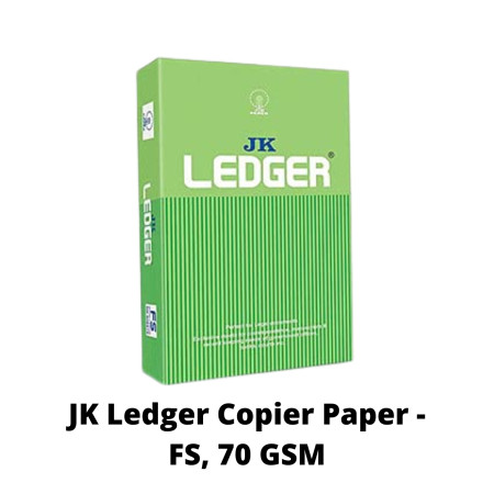 Buy JK Ledger Copier Paper - FS, 500 Sheets, 70 GSM, 1 Ream at