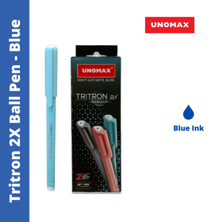 Unomax Tritron 2X Ball Pen - Blue