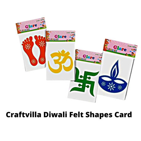 Craftvilla Diwali Felt Shapes Card