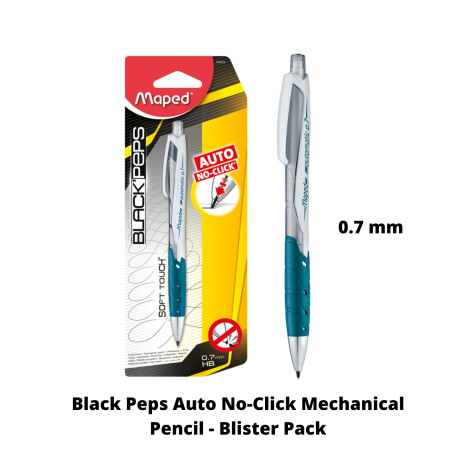 Maped Black Peps Automatic Mechanical Pencil Blister Pack - 0.7mm (559910)