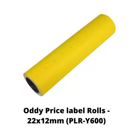 Oddy Price label Rolls - 22x12mm (PLR-Y600)