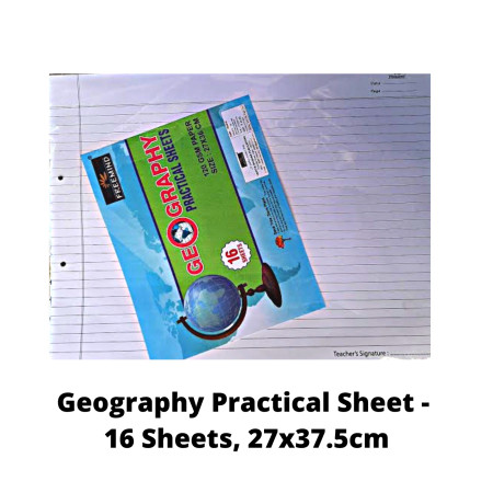 Freemind Geography Practical Sheet - 16 Sheets, 27x37.5cm
