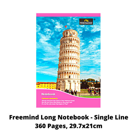 Freemind A4 Register - Single Line, 360 Pages, 29.7x21cm (700362)