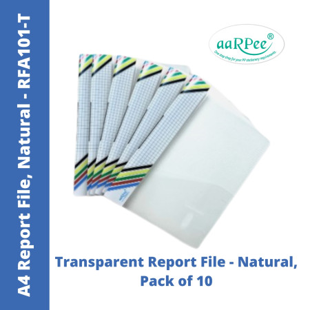 Aarpee A4 Report File (W/O Pocket) - Natural, 0.30 mm (RFA101-T)