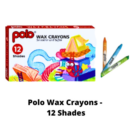 Polo Wax Crayons - 12 Shade