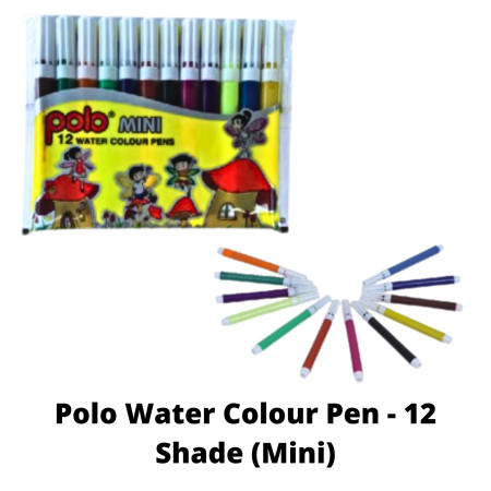 Polo Water Colour Pen - 12 Shade (Mini)
