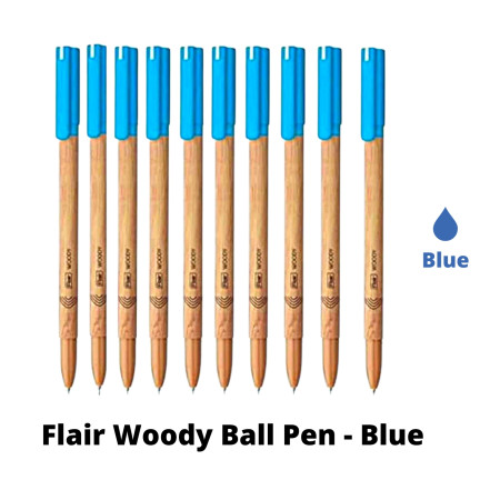 Flair Woody Ball Pen - Blue