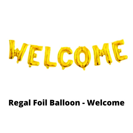 Regal Foil Balloon - Welcome