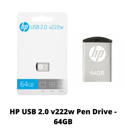 HP USB 2.0 v222w Pen Drive - 64GB