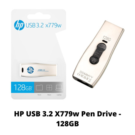 HP USB 3.2 X779W Light Golden Flash Drive - 128GB
