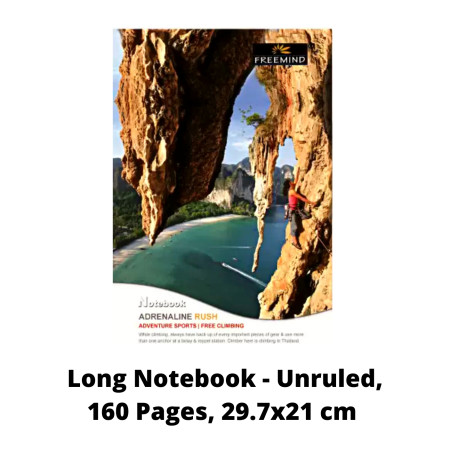 Freemind Long Notebook - Unruled, 160 Pages, 29.7x21 cm (700341)