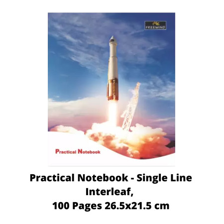Freemind Practical Notebook - Single Line Interleaf, 100 Pages 26.5x21.5 cm (707170)