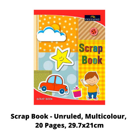 Freemind Scrap Book - Unruled, Multicolour, 20 Pages, 29.7x21cm (705808)