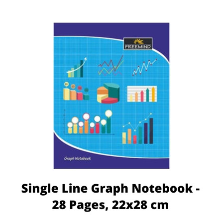 Freemind 2mm, Single Line Graph Notebook - 28 Pages, 22x28 cm (702200)