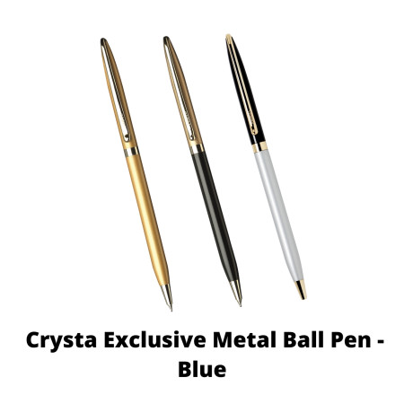 Proto Crysta Exclusive Metal Ball Pen - Blue