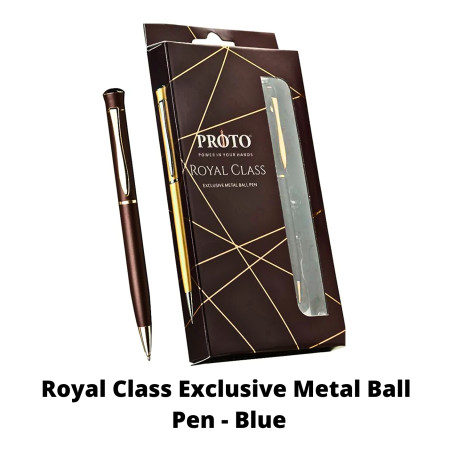Proto Royal Class Exclusive Metal Ball Pen - Blue