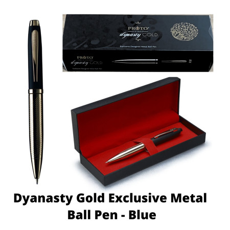 Proto Dyanasty Gold Exclusive Metal Ball Pen - Blue